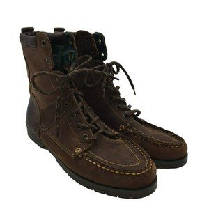 Mia Outdoor Brown Leather Moccasin Boots Ankle Combat Shoes Womens 11 M